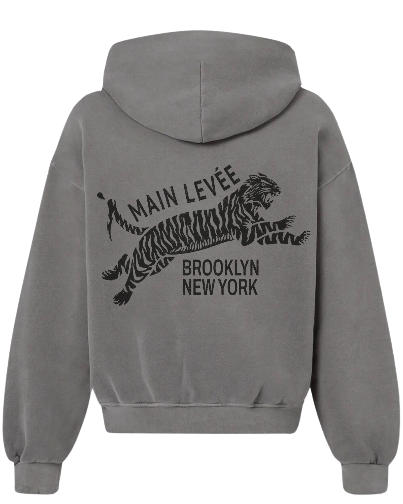 Limited 'Dry Mud' Brooklyn Tiger Oversized Hoodie