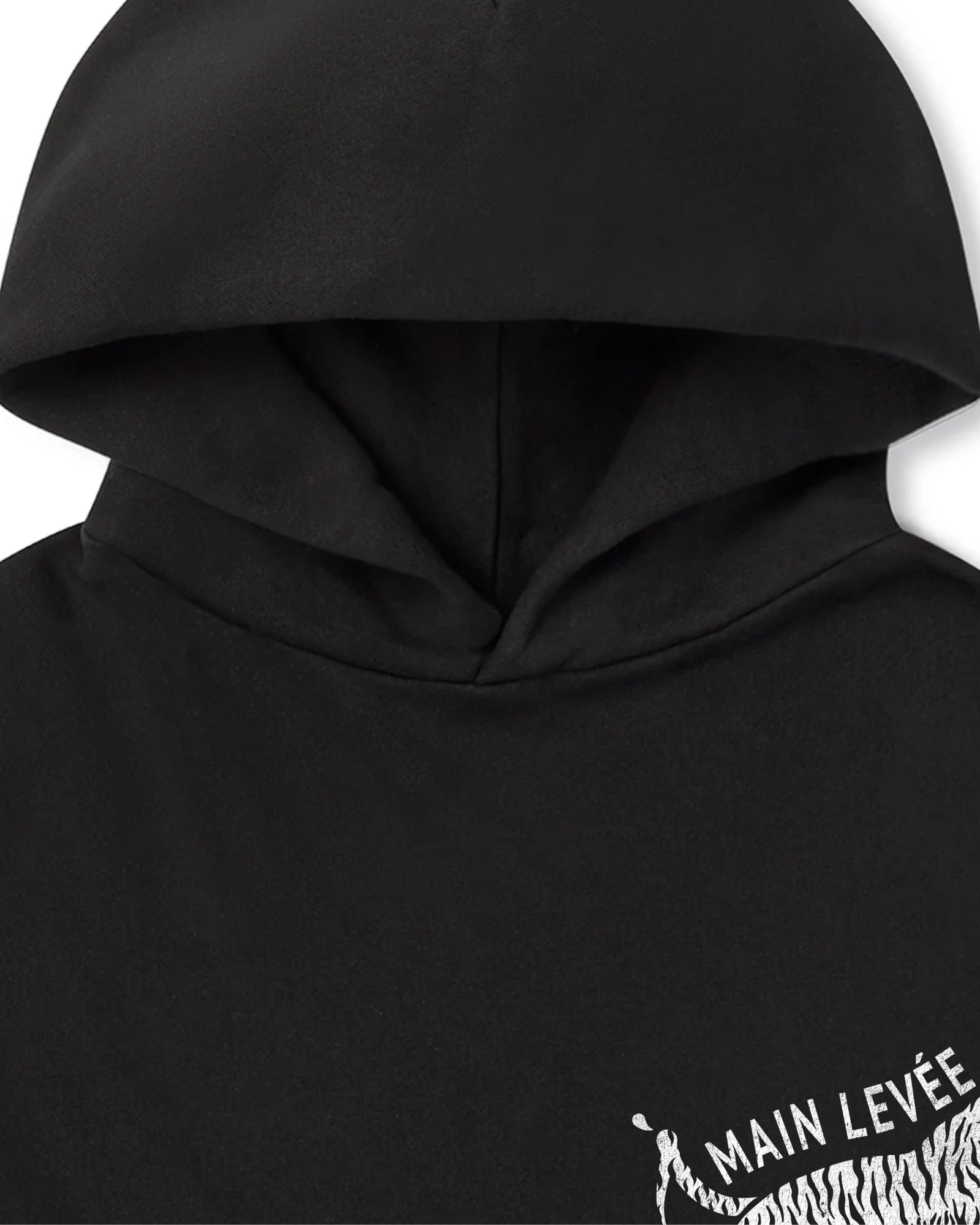 'Jet Black' Nolita Tiger Oversized Hoodie