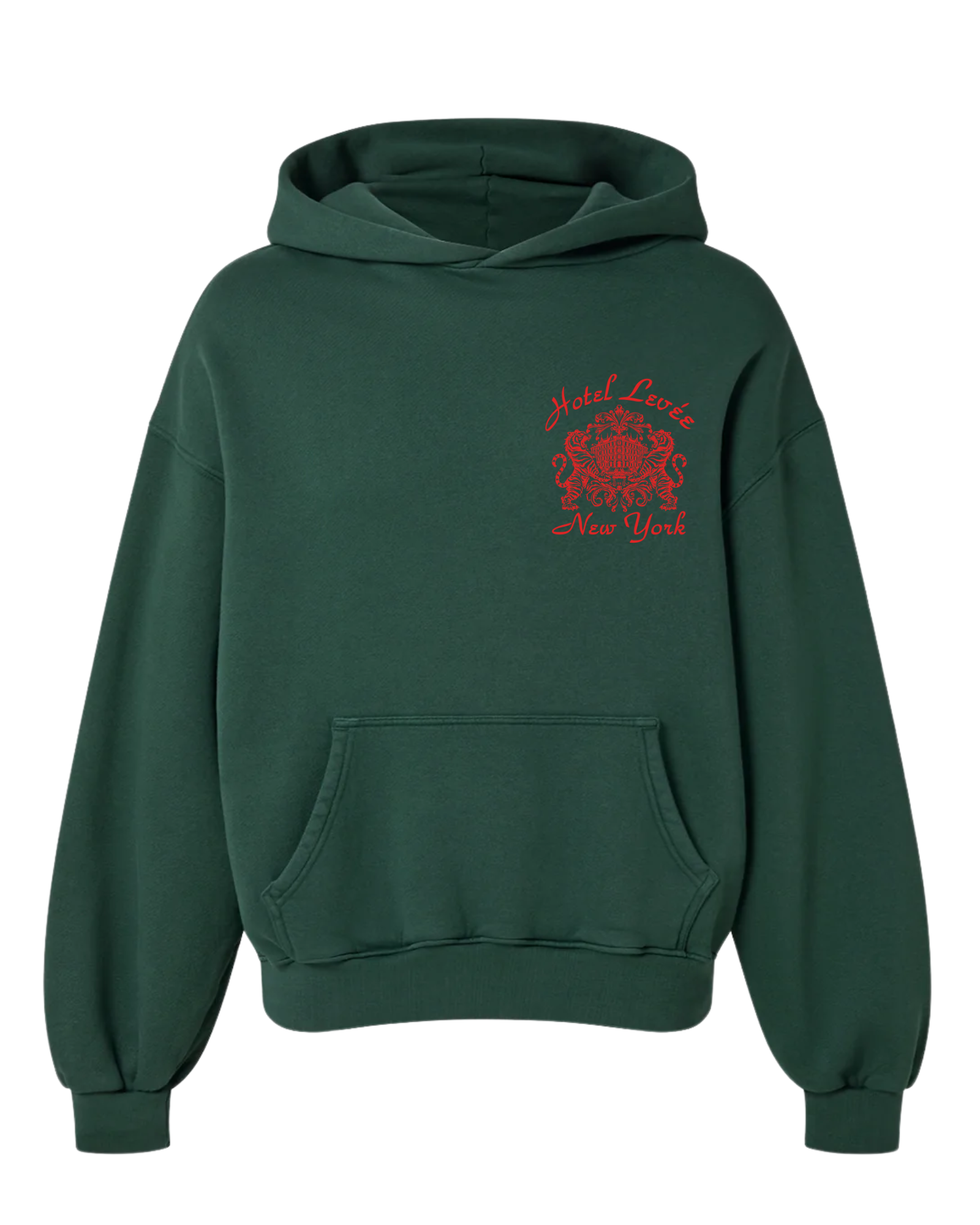‘Racing Green’ Hotel Levée Oversized Hoodie (1 of 25)