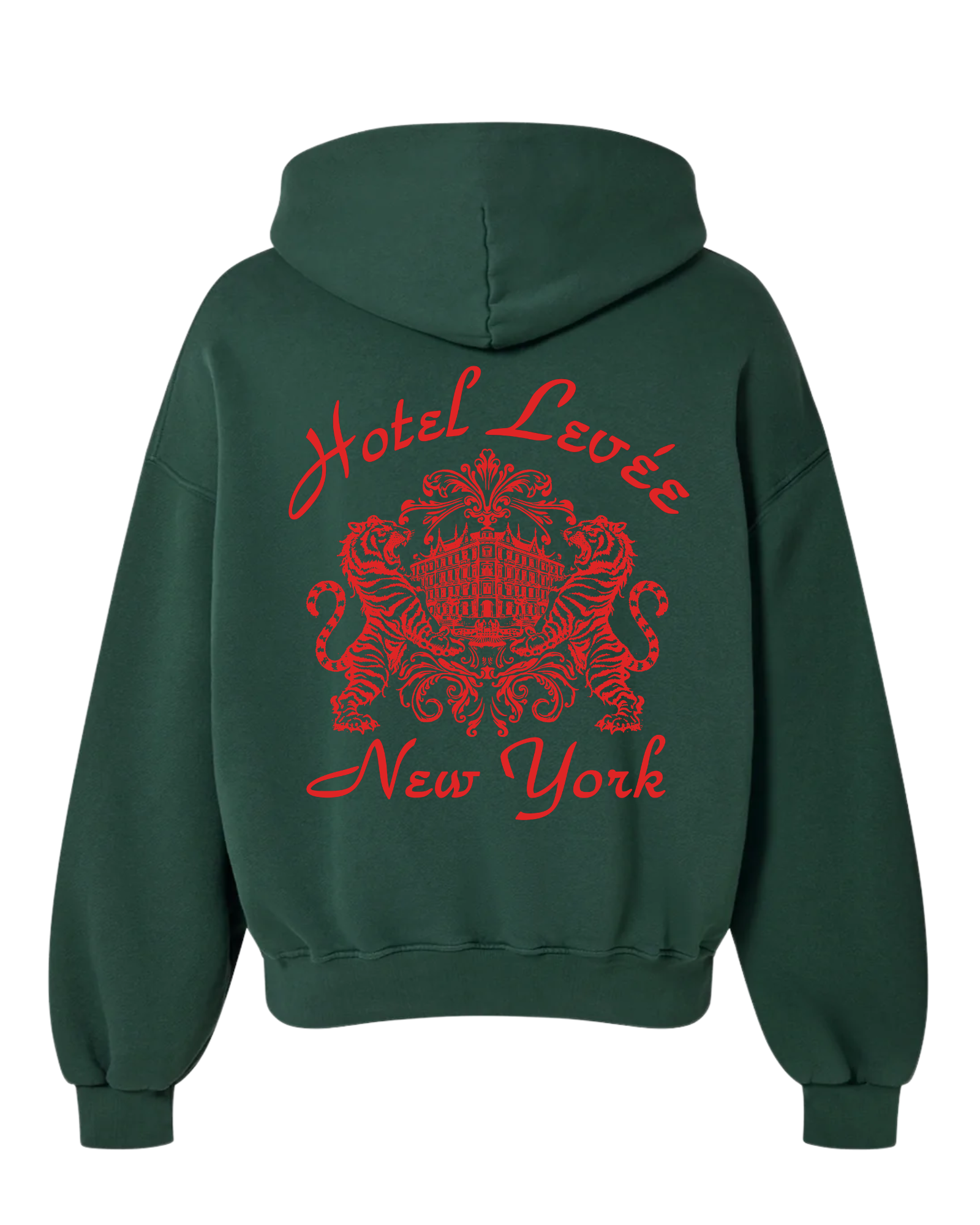 ‘Racing Green’ Hotel Levée Oversized Hoodie (1 of 25)