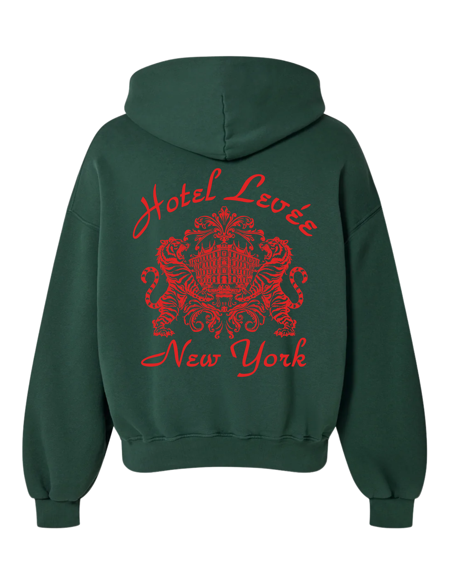‘Racing Green’ Hotel Levée Oversized Hoodie (1 of 25)