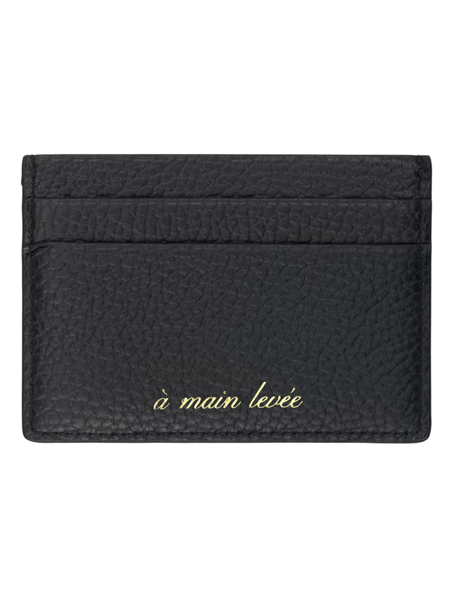àml Signature Leather Card Holder - Black