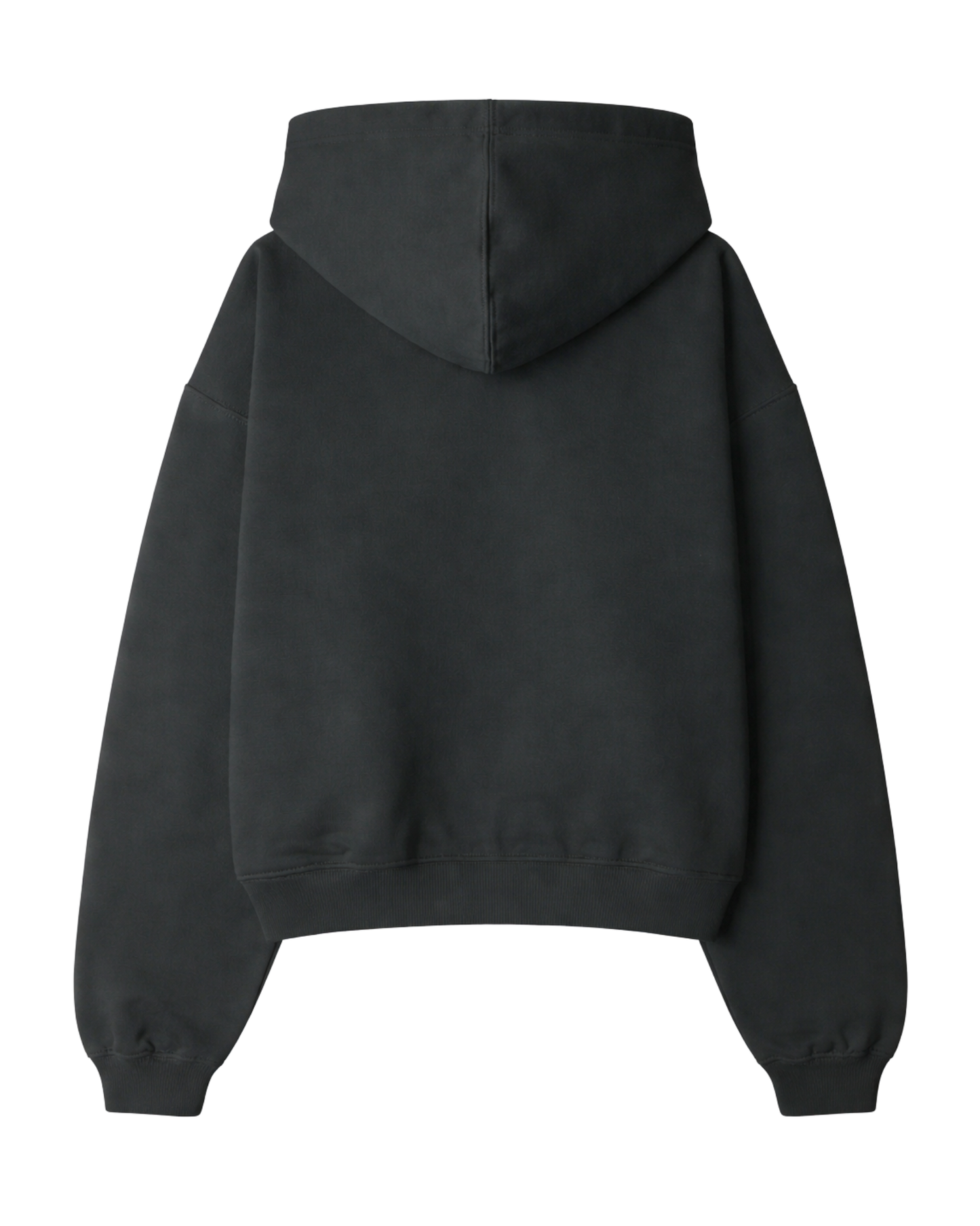 'Washed Black' NEPO Cropped Oversized Hoodie (Member Only)