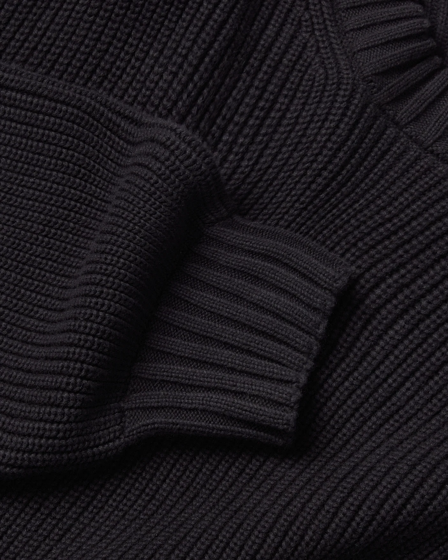 'Jet Black' Essential Knit Sweater